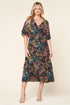High Hopes Floral Flouncy Sleeve Tiered Maxi Dress